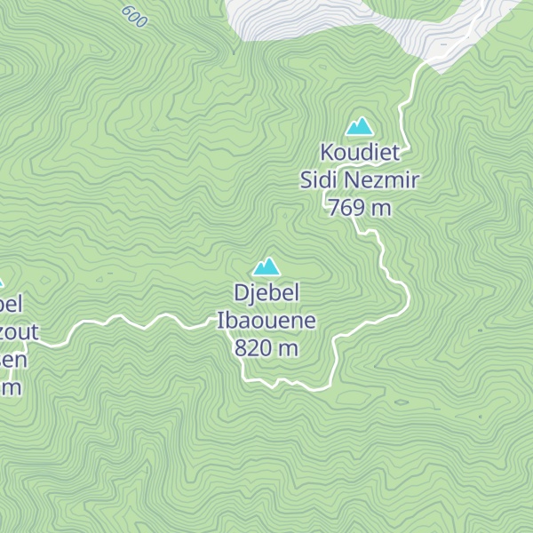 Map of Djebel Ibaouene