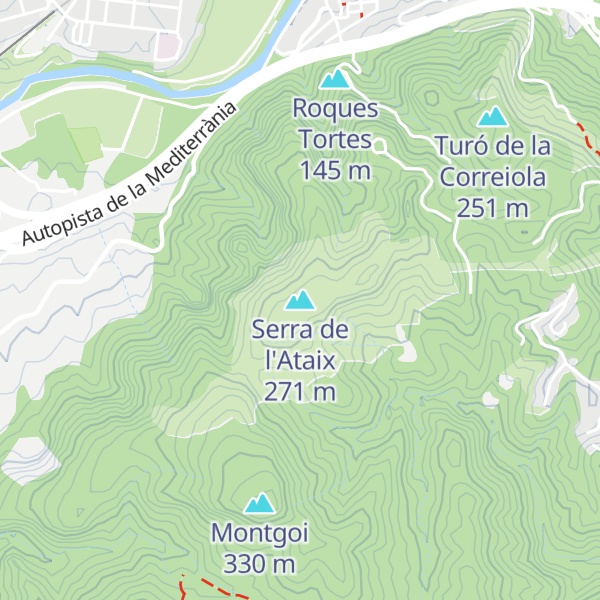 Map of Serra de l'Ataix
