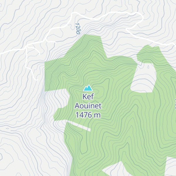 Map of Kef Aouinet