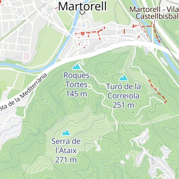 Map of Roca Dreta