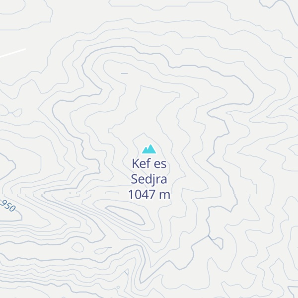Map of Kef es Sedjra
