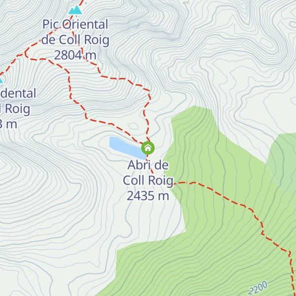 Map of Abri de Coll Roig