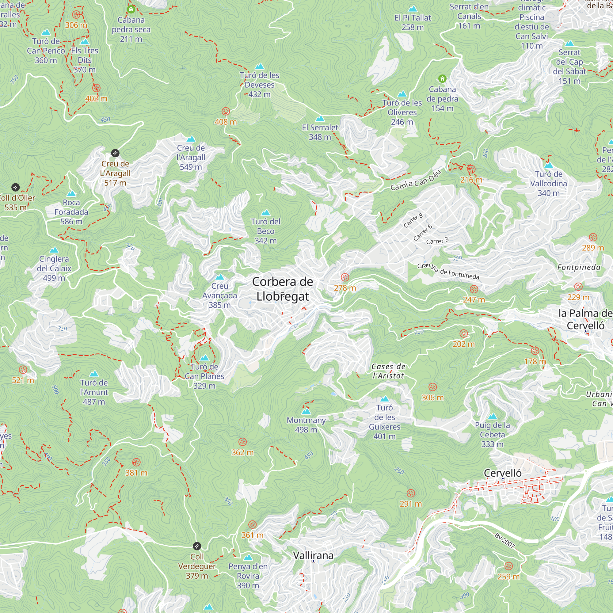 Refugi climàtic Biblioteca Can Baró map