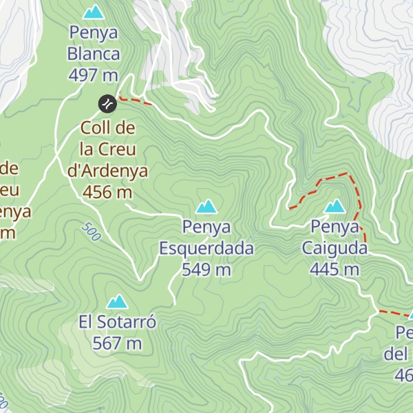 Map of Penya Esquerdada