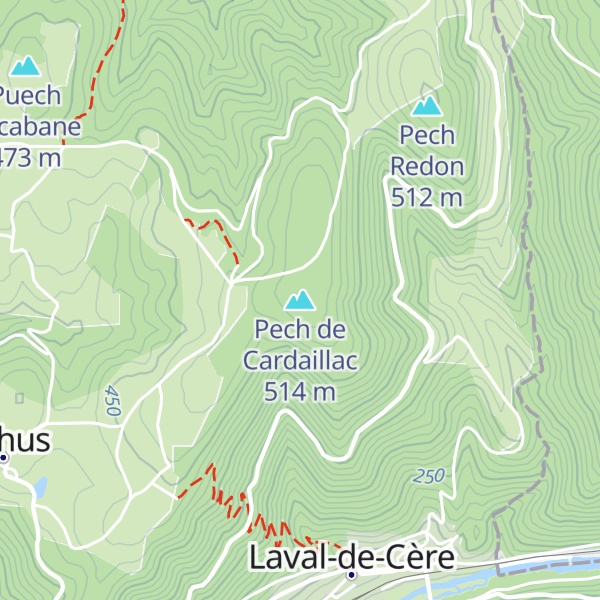 Map of Pech de Cardaillac
