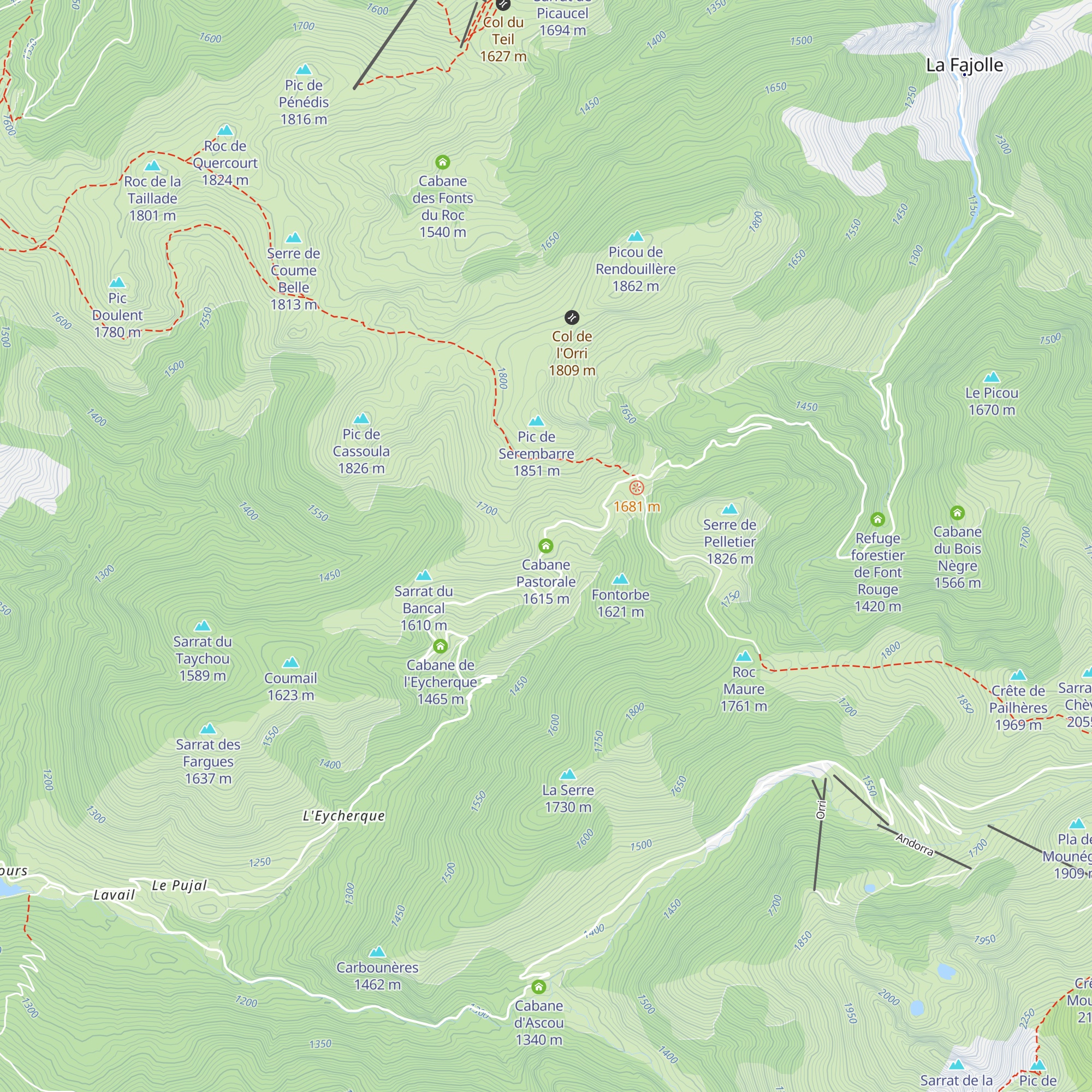 Cabane Pastorale map