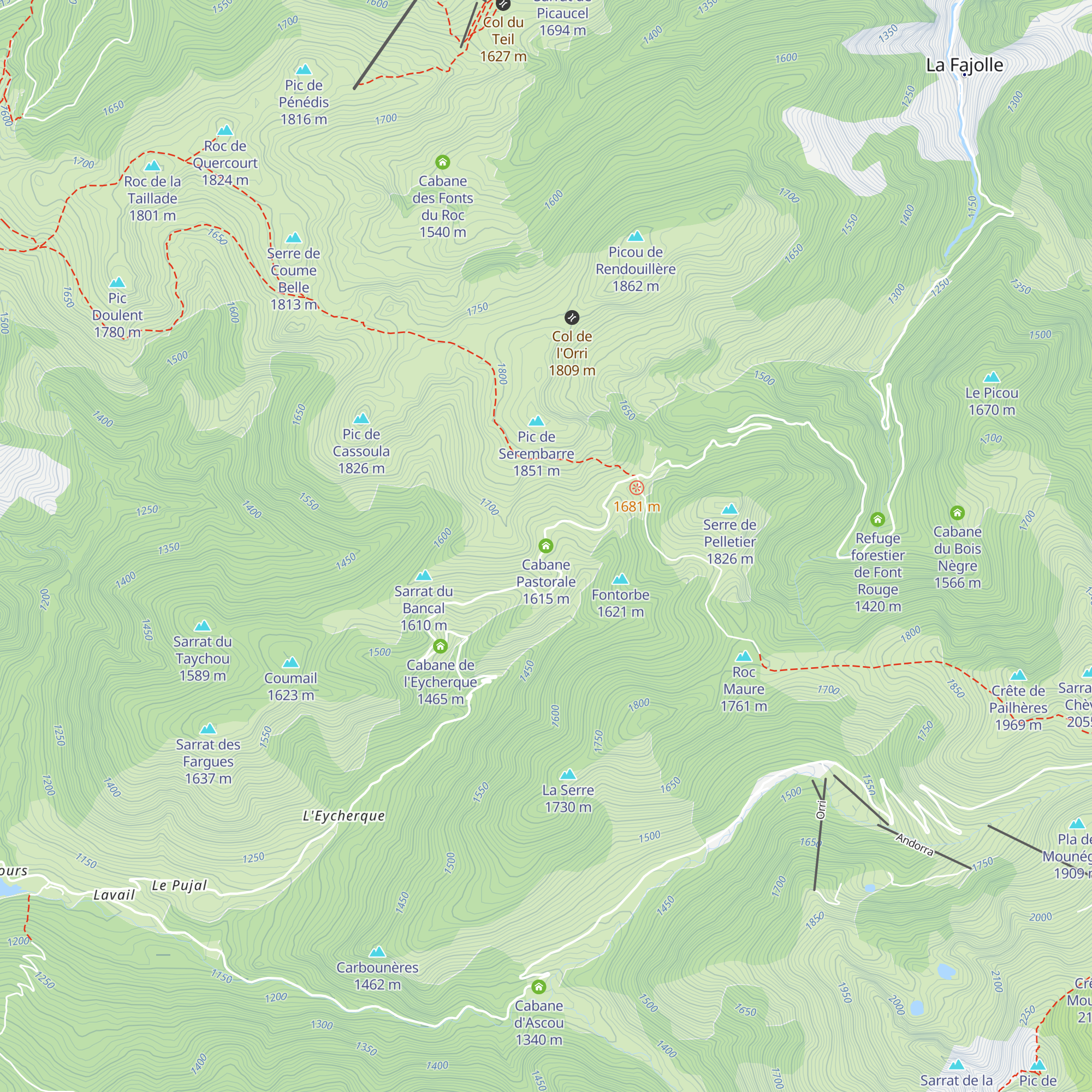 Cabane Pastorale map
