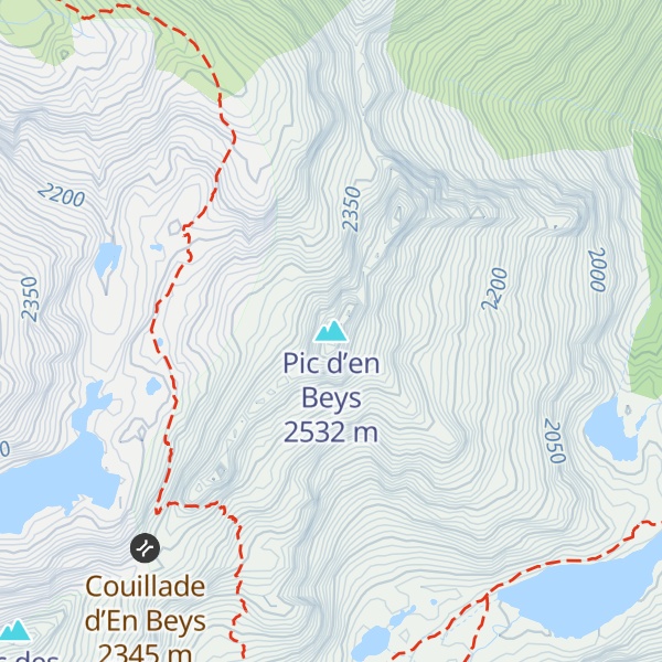 Map of Pic d’en Beys