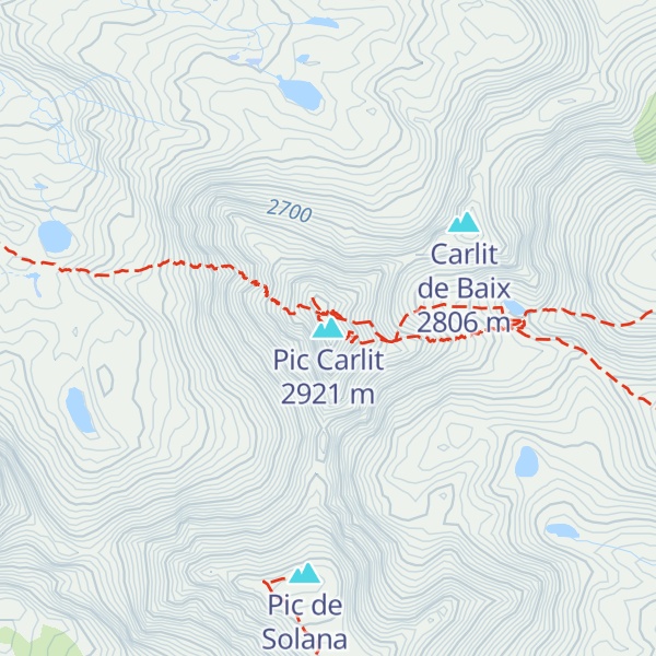 Map of Pic Carlit