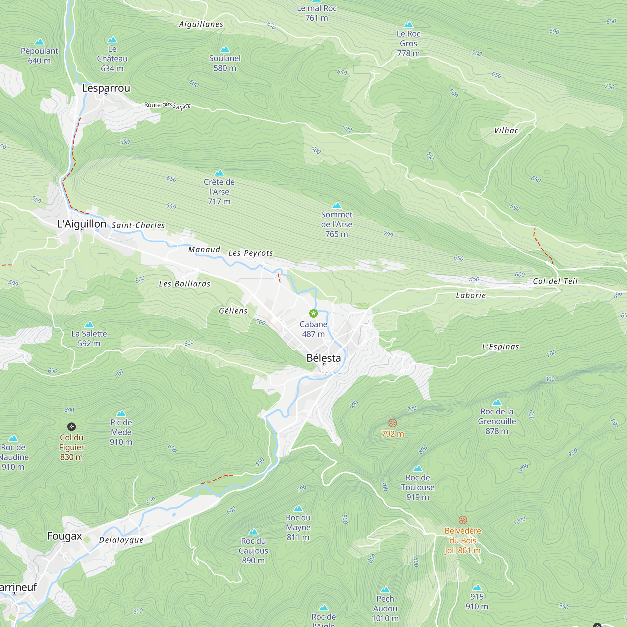 Cabane map