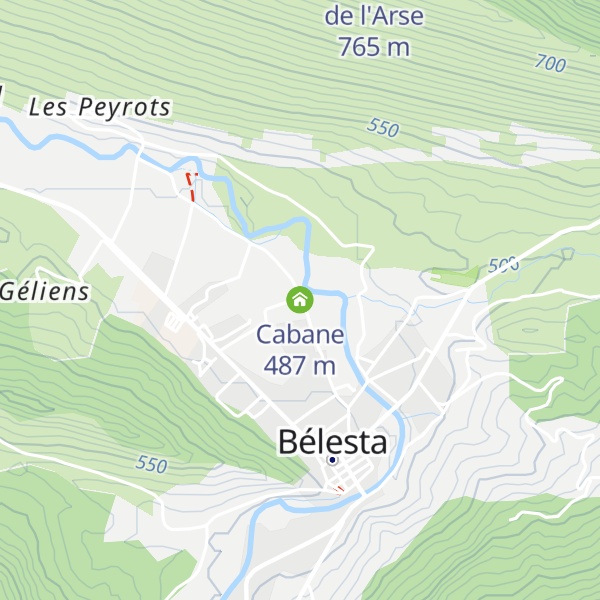 Map of Cabane