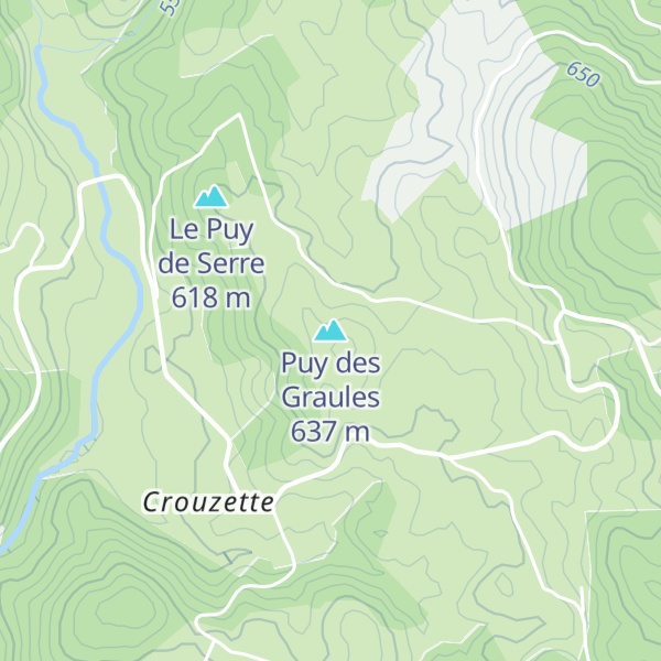 Map of Puy des Graules