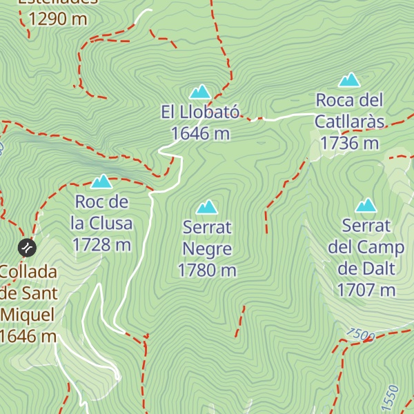 Map of Serrat Negre
