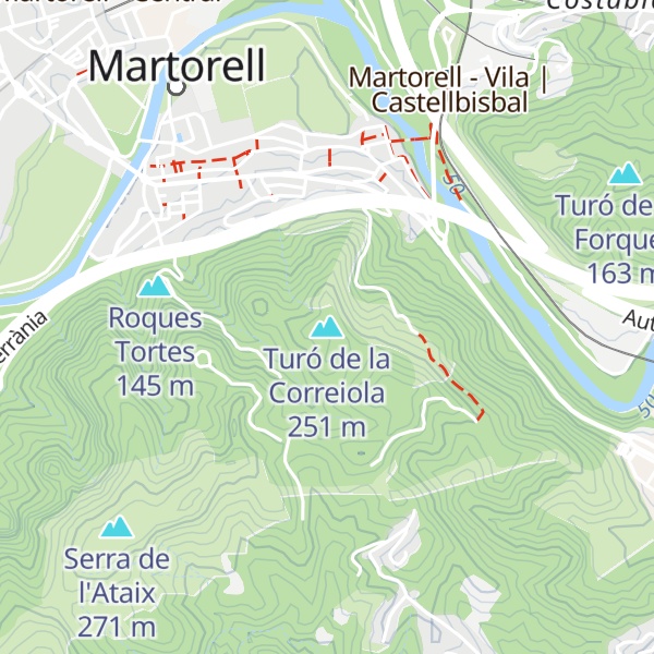 Map of Turó de la Correiola