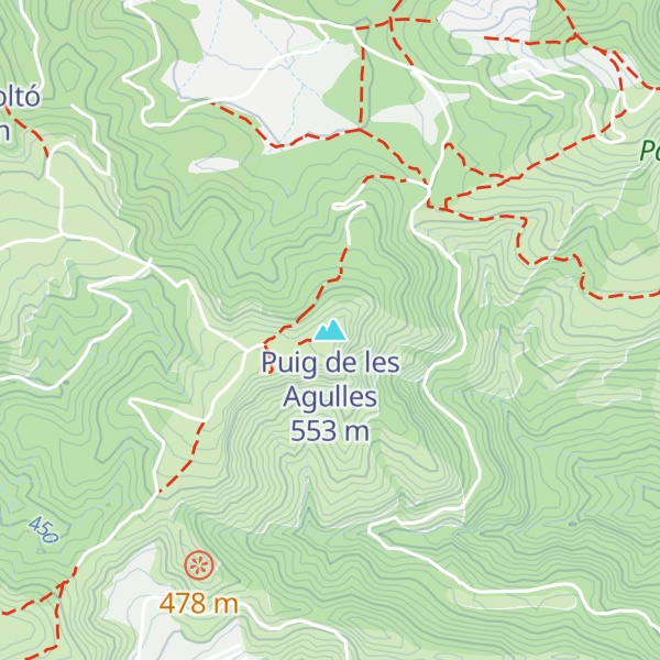 Map of Puig de les Agulles