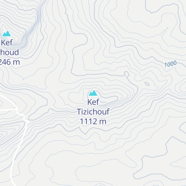 Map of Kef Tizichouf