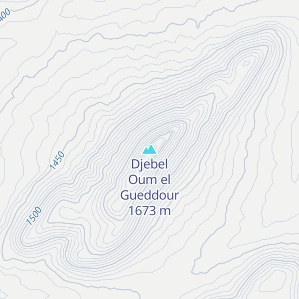 Map of Djebel Oum el Gueddour