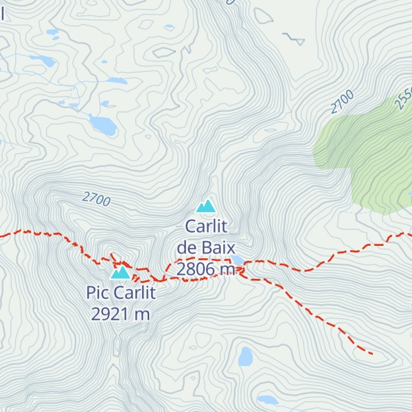 Map of Carlit de Baix