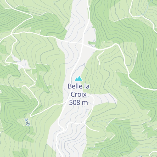 Map of Belle la Croix