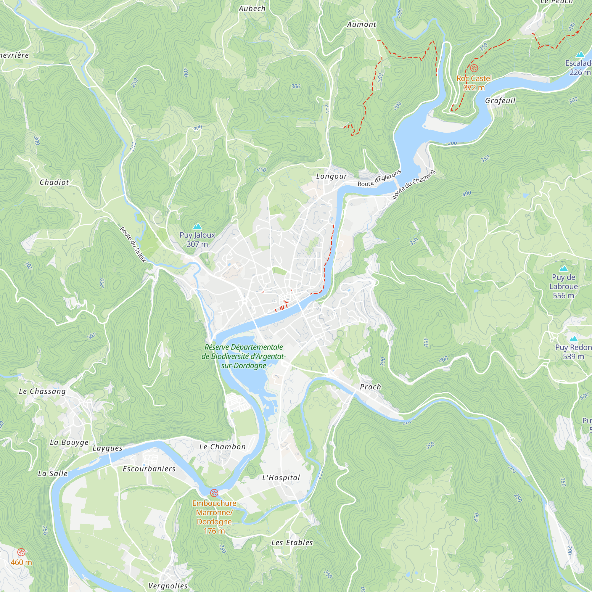 Office de tourisme Vallée de la Dordogne map