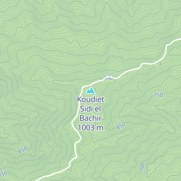 Map of Koudiet Sidi el Bachir