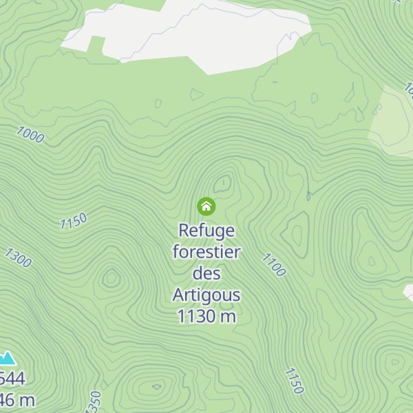 Map of Refuge forestier des Artigous