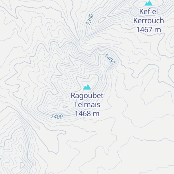Map of Ragoubet Telmaïs