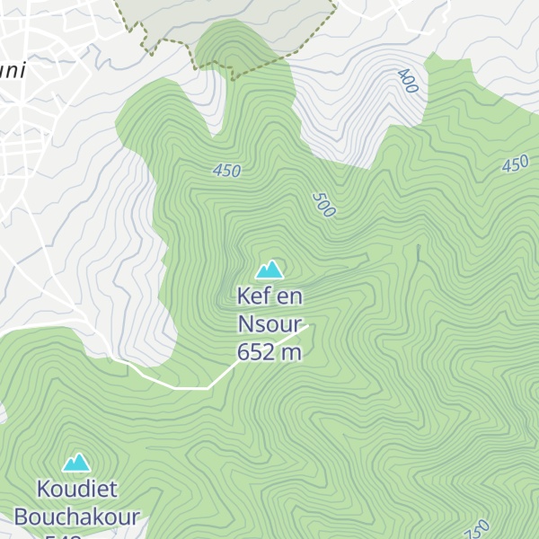 Map of Kef en Nsour