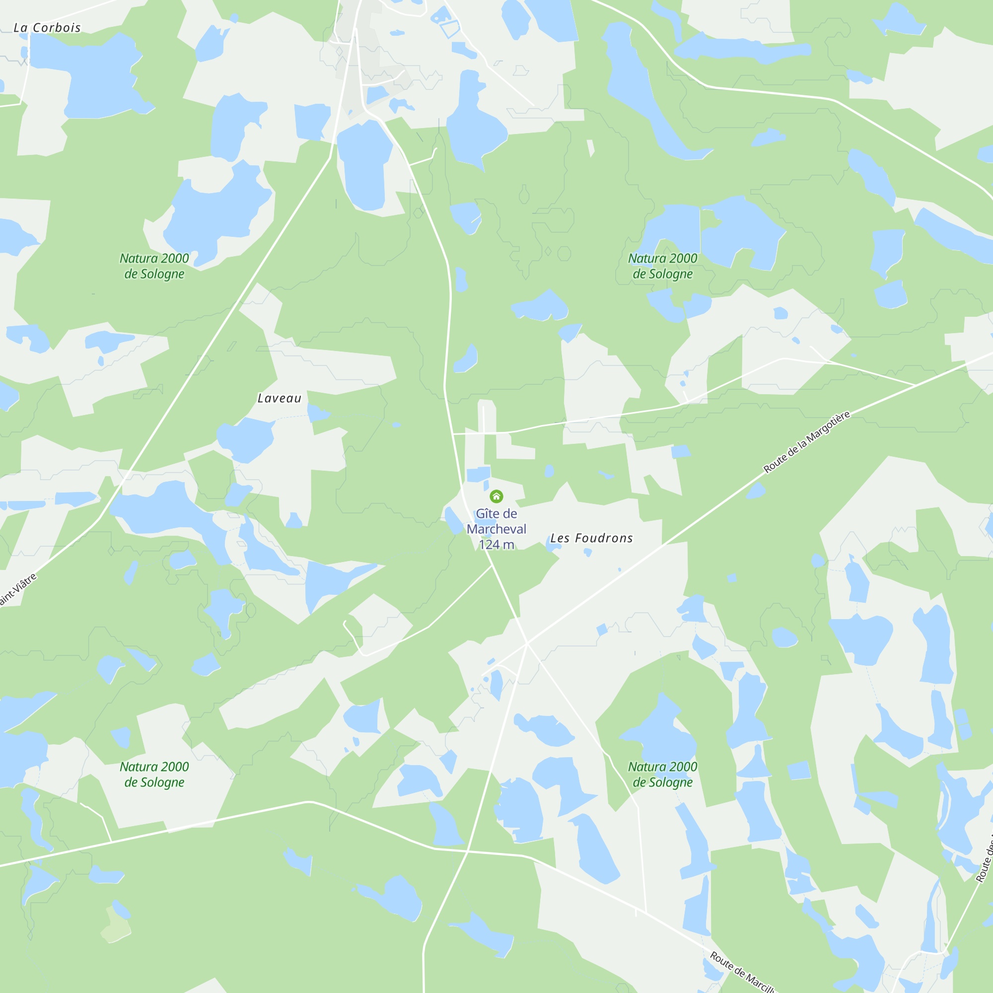 Gîte de Marcheval map