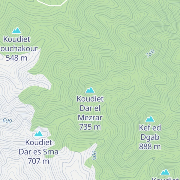 Map of Koudiet Dar el Mezrar