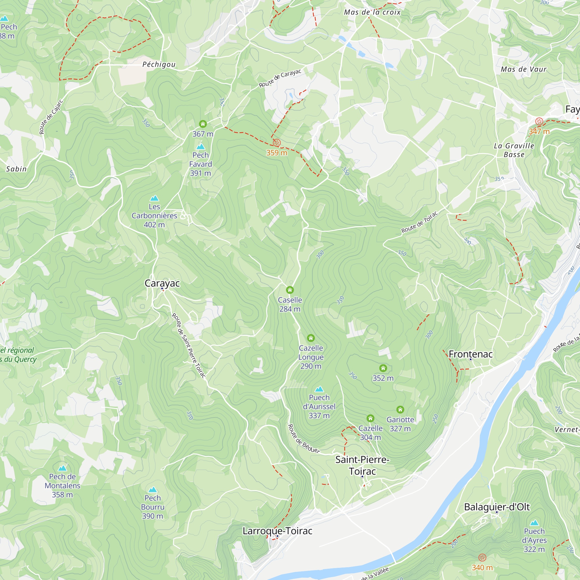 Caselle map