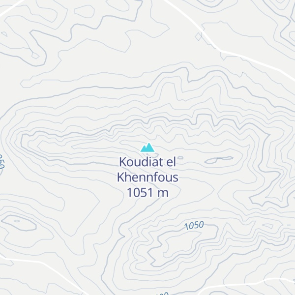 Map of Koudiat el Khennfous