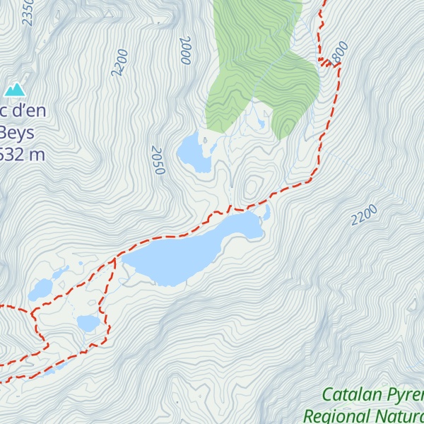 Map of Refuge d'En Beys