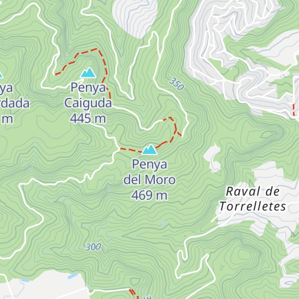 Map of Penya del Moro