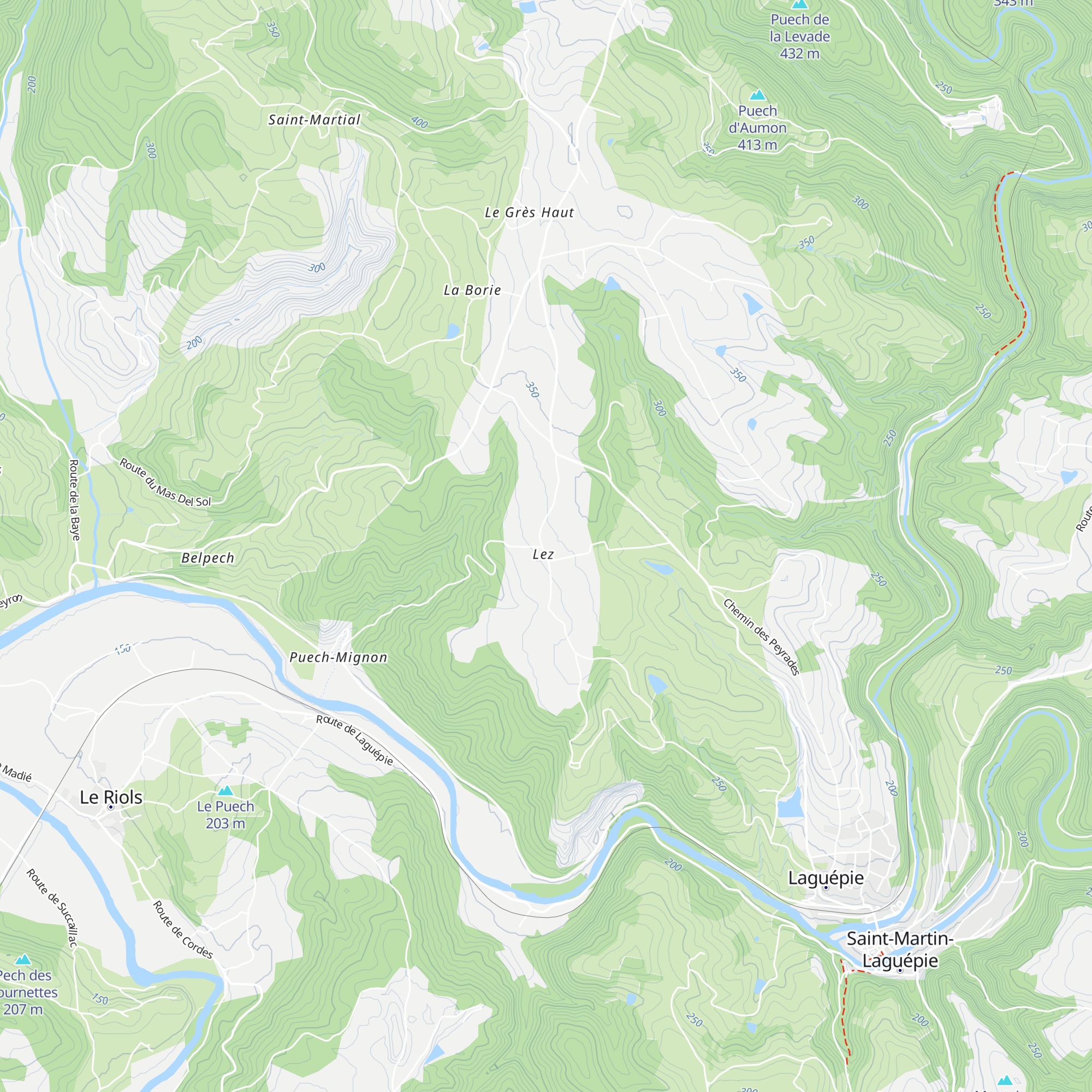 Gîtes de Lez map