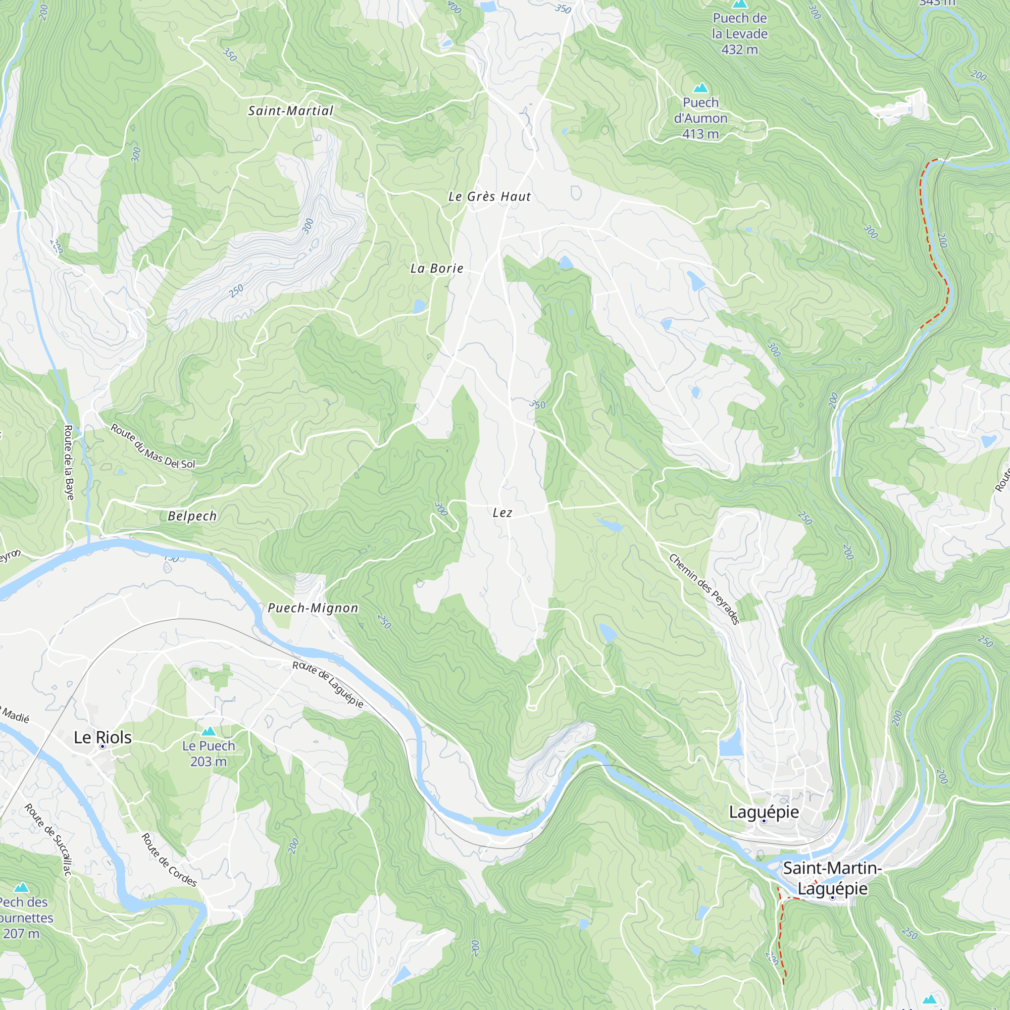 Gîtes de Lez map