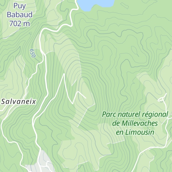 Map of Puy de Sarran