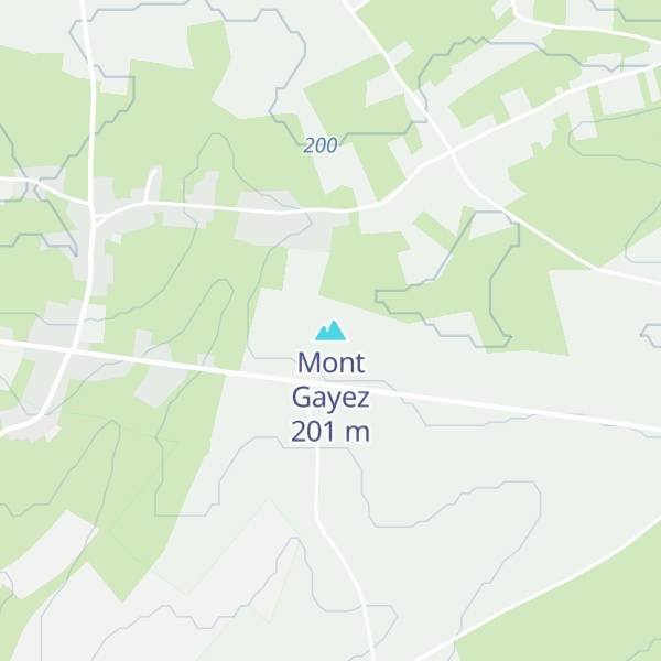 Map of Mont Gayez
