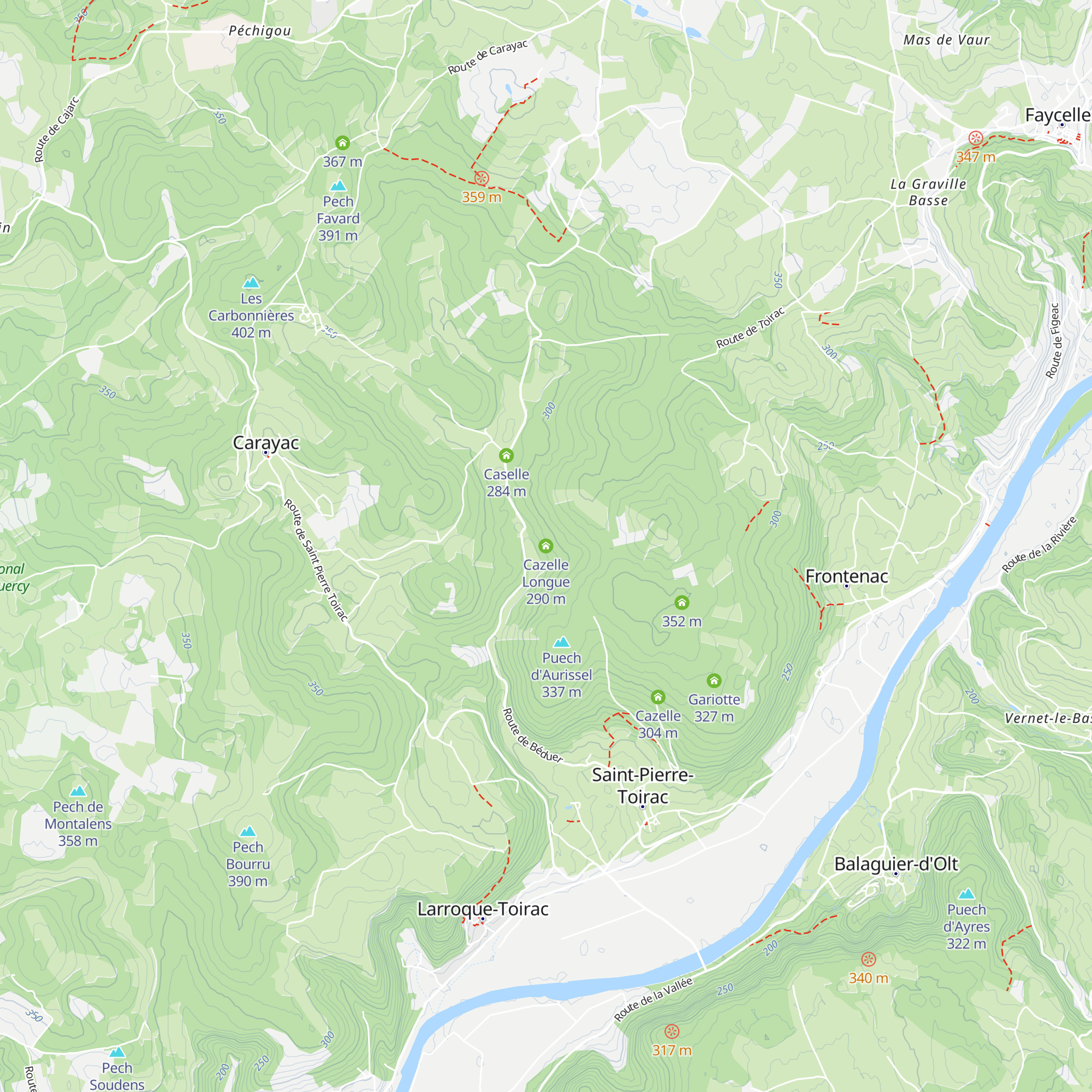 Cazelle Longue map