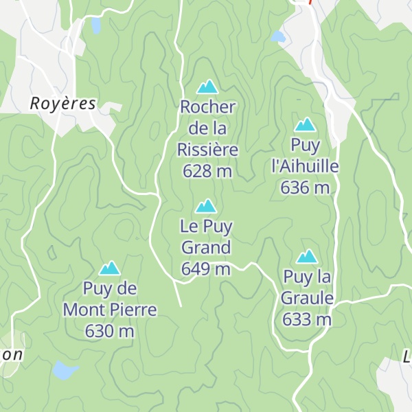 Map of Le Puy Grand