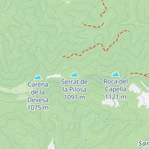 Map of Serrat de la Pilosa