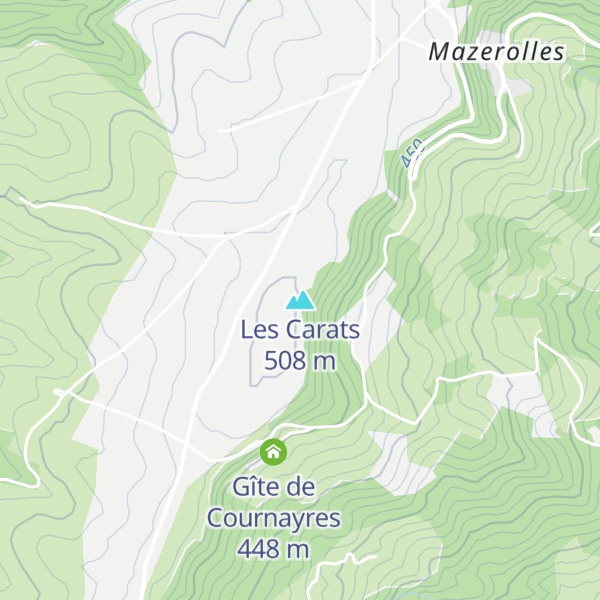 Map of Les Carats