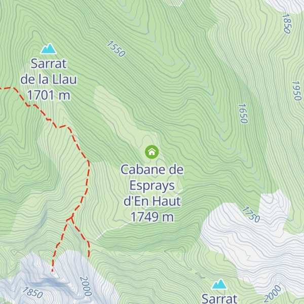 Map of Cabane de Esprays d'En Haut
