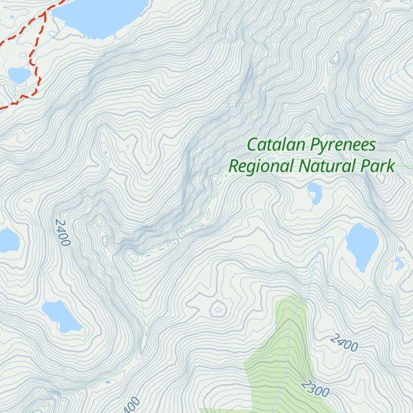 Map of Les très Piques Roges
