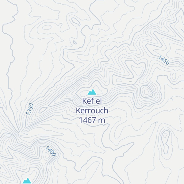 Map of Kef el Kerrouch