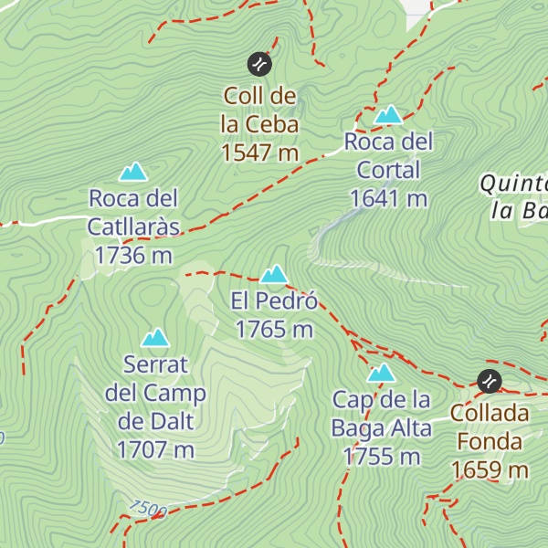 Map of El Pedró
