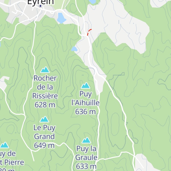 Map of Puy l'Aihuille