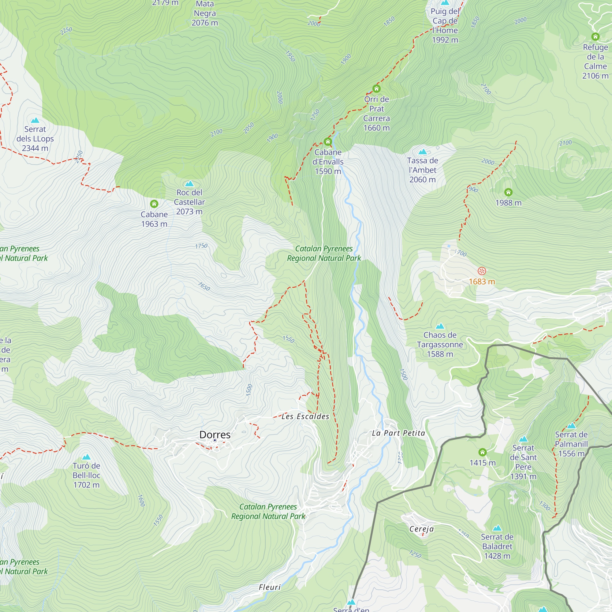 Abri de Nartigues map