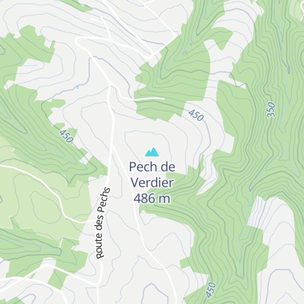 Map of Pech de Verdier
