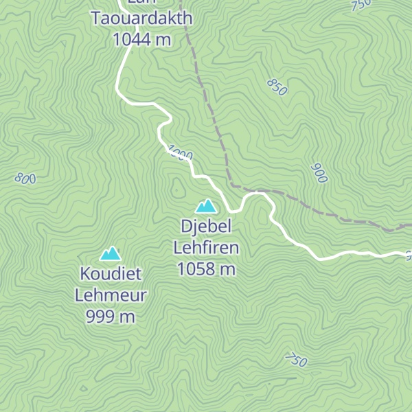 Map of Djebel Lehfiren